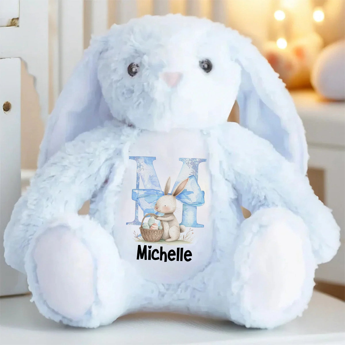 Easter Joy And Blessings From Above - Family Personalized Easter Bunny Plush - Easter Gift For Family Members