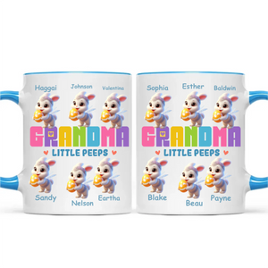 Grandma's Easter Bunnies Personalized Custom Accent Mug Gift