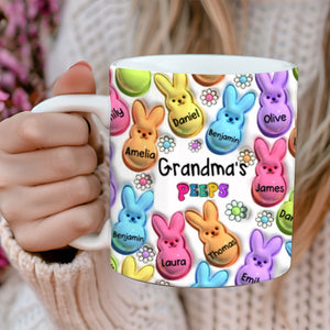 Personalized Easter Gift Bunny Grandma Kids Mug