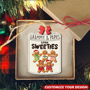 Grandma Grandpa Mom Dad Perfect Patch - Personalized 2-Layered Wooden Ornament