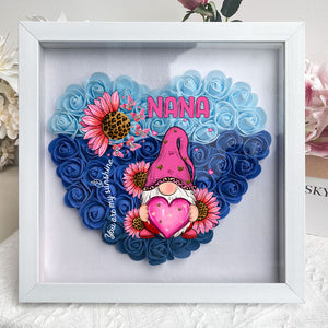 Personalized Unique Leopard Grandma Mom Butterfly Kids Heart Flower Shadow Box