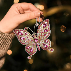 Butterfly Christmas Acrylic Ornaments, Decorations Gifts for Women Girls Mom Sisters