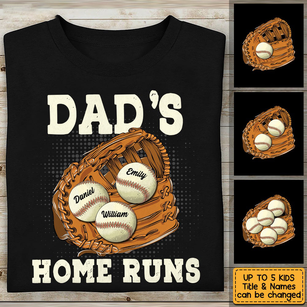 Personalized Baseball Dad Shirt, Custom Name and Number Baseball