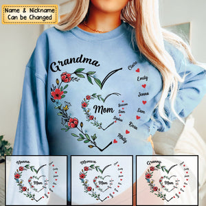 I Love You Forever & Always - Family Personalized Custom Sweatshirt - Gift For Mom, Grandma