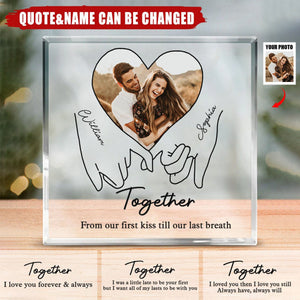 I love you forever & always-Couple Personalized Acrylic Plaque