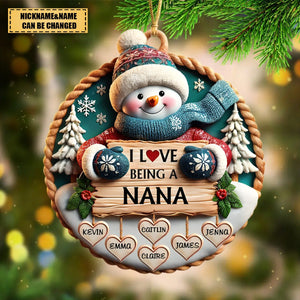 Love Being A Grandma - Personalized Acrylic Ornament