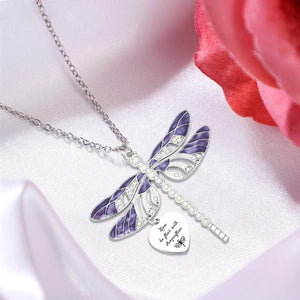 Personalized Dragonfly Memorial Necklace for Loss of Loved One