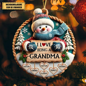 Love Being A Grandma - Personalized Acrylic Ornament