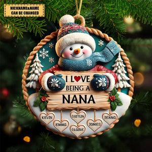 Love Being A Grandma - Personalized Acrylic Ornament