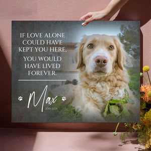 Personalized Memorial Gift, Pet Loss Gifts for Owner-Canvas