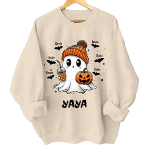 Fall Season Halloween Grandma Boo - Personalized Sweatshirt