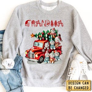 Nana's Cute Little Snowman Personalized Sweatshirt