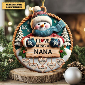 Love Being A Grandma - Personalized Acrylic Ornament