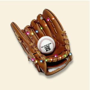 Baseball Gear Catcher's Mitt Gift for Baseball Players Personalized Christmas Ornament