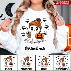 Fall Season Halloween Grandma Boo - Personalized Sweatshirt