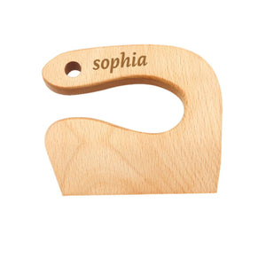 Personalized Safe Wooden Knife for Kids