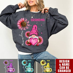 Unique Pinky Leopard Grandma Mom Butterfly Kids Personalized Sweatshirt