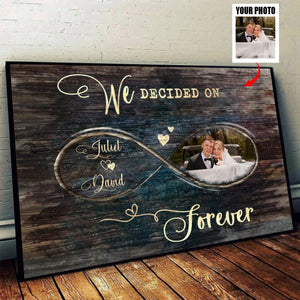 Personalized Valentines Day Photo Gift, God Knew My Heart Needed You Custom Canvas Print