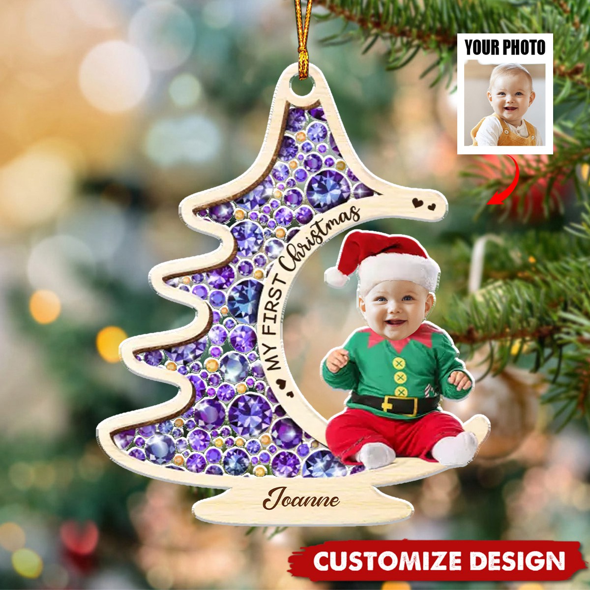 Custom Photo A Baby’s Smile Is The Best Christmas Gift Of All - First Christmas Gift For Baby