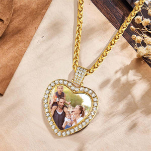 Personalized Engraving Photo Pendant Necklace