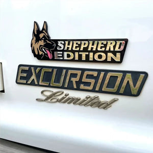 Personalized Dog breed Car Badge Laser Cutting Car Emblem