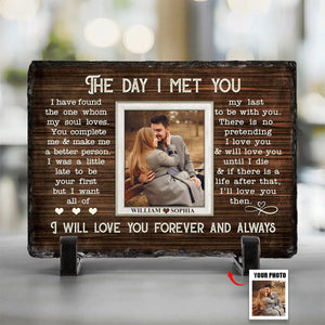 When I Say I Love You More-Personalized Stone With Stand