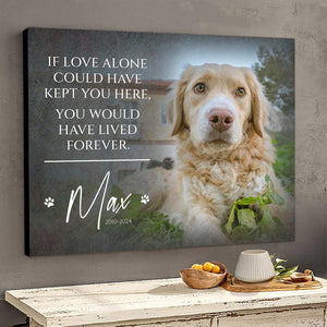 Personalized Memorial Gift, Pet Loss Gifts for Owner-Canvas