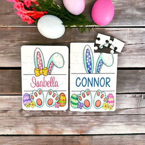 Personalized Easter Bunny Truck Puzzle, Easter Basket Stuffers for Girls, Boys, Kids Gift