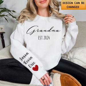 Personalized Mama Sweatshirt With Kids Names