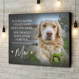 Personalized Memorial Gift, Pet Loss Gifts for Owner-Canvas