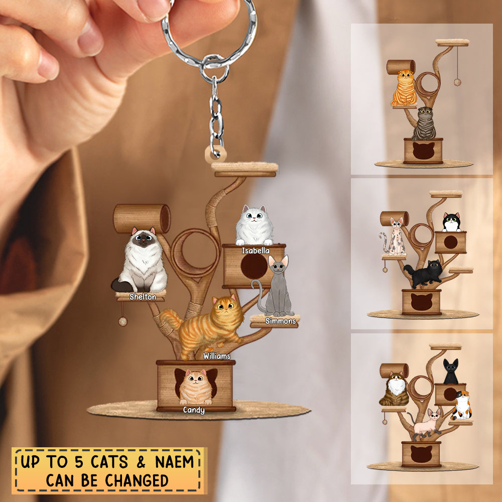 Personalized cat outlet keychain