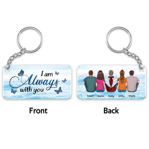 Personalized Acrylic Keychain, Sympathy Gift, Remembrance Gift-Always With You