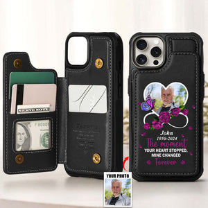 My Heart Changed Forever - Personalized Leather Flip Wallet Phone Case