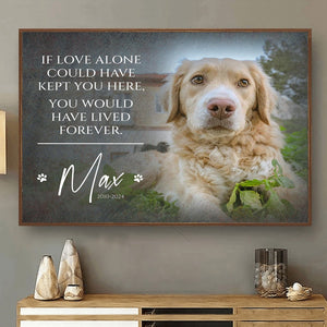 Personalized Memorial Gift, Pet Loss Gifts for Owner-Canvas