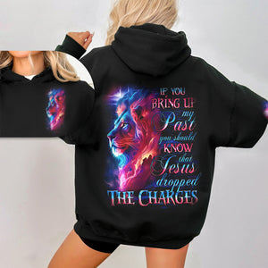 Jesus Dropped The Charges Lion Women's All Over Hoodie