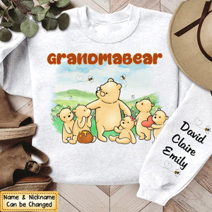 Personalized Gift For Grandma Bear Sleeve Printed Standard Sweatshirt