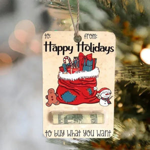 Christmas Money Holders Gift Wooden Ornament