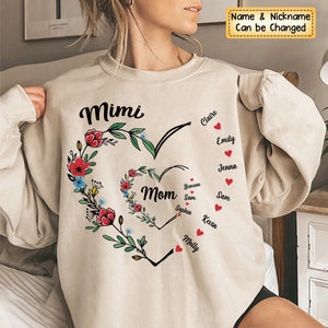 I Love You Forever & Always - Family Personalized Custom Sweatshirt - Gift For Mom, Grandma