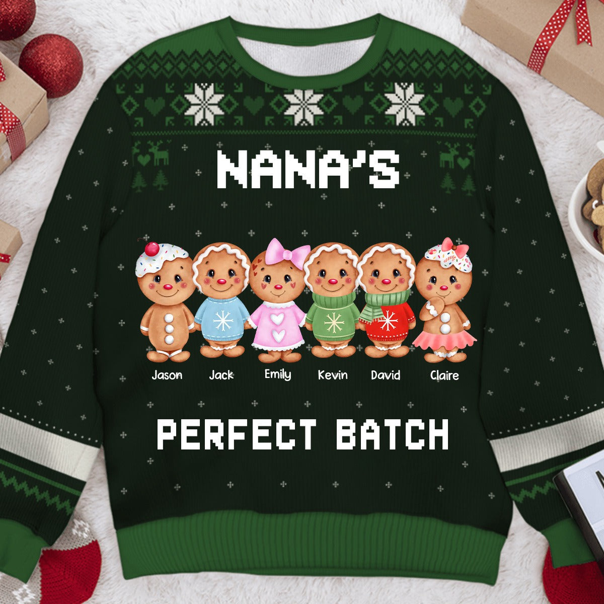 Grandma’s Love And Kid’s Laughter Make Christmas Special - Family Personalized Sweatshirt