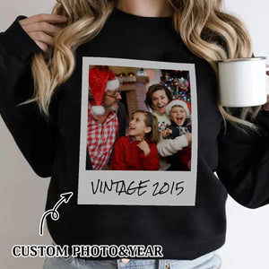 Unisex custom vintage foto-  Personalized Sweatshirt