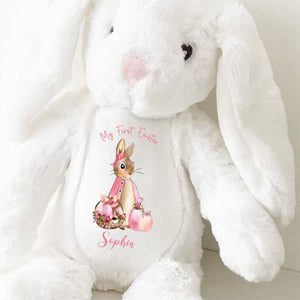 Persoalized Baby Plush Bunny First Easter Boy and Girl Gift