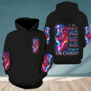 Jesus Dropped The Charges Lion Women's All Over Hoodie