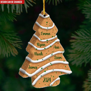 Christmas Tree Cake Personalized Family Christmas Ornament