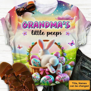 Personalized Easter Grandma's Little Bunny Egg T Shirt