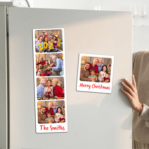 Personalized Photo Strips Magnet Photo Fridge Magnets Best Friends Couples Family Gift