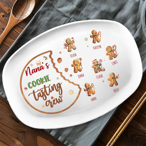 Nana's Perfect Batch - Family Personalized Custom Platter - Christmas Gift For Mom, Grandma