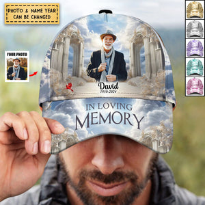 Personalized In Loving Memory Heaven Gate Sky Cap