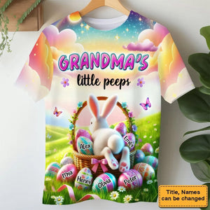 Personalized Easter Grandma's Little Bunny Egg T Shirt