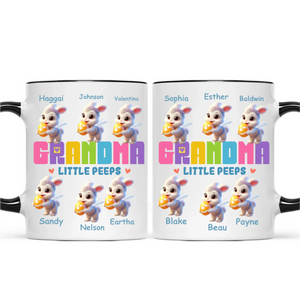 Grandma's Easter Bunnies Personalized Custom Accent Mug Gift