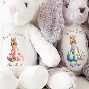 Persoalized Baby Plush Bunny First Easter Boy and Girl Gift